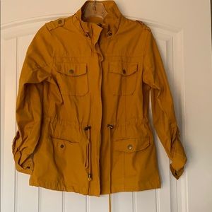 Like new mustard yellow cargo jacket
